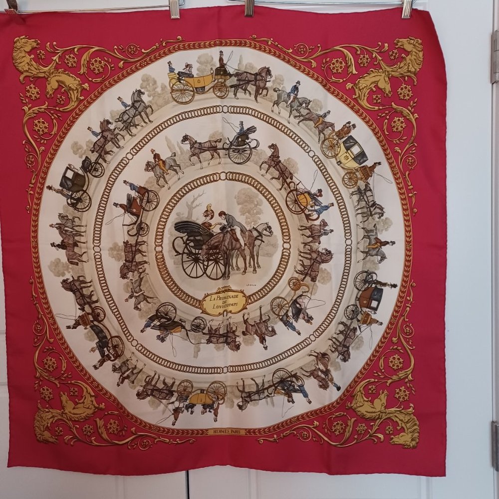 Hermes Scarf Le Promenade De Longchamps